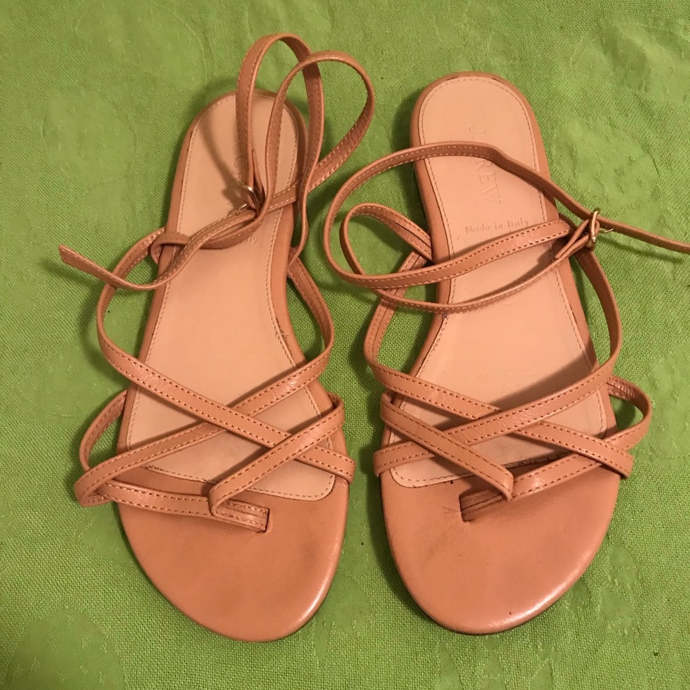 J. Crew Leather Strappy Sandals sz. 7